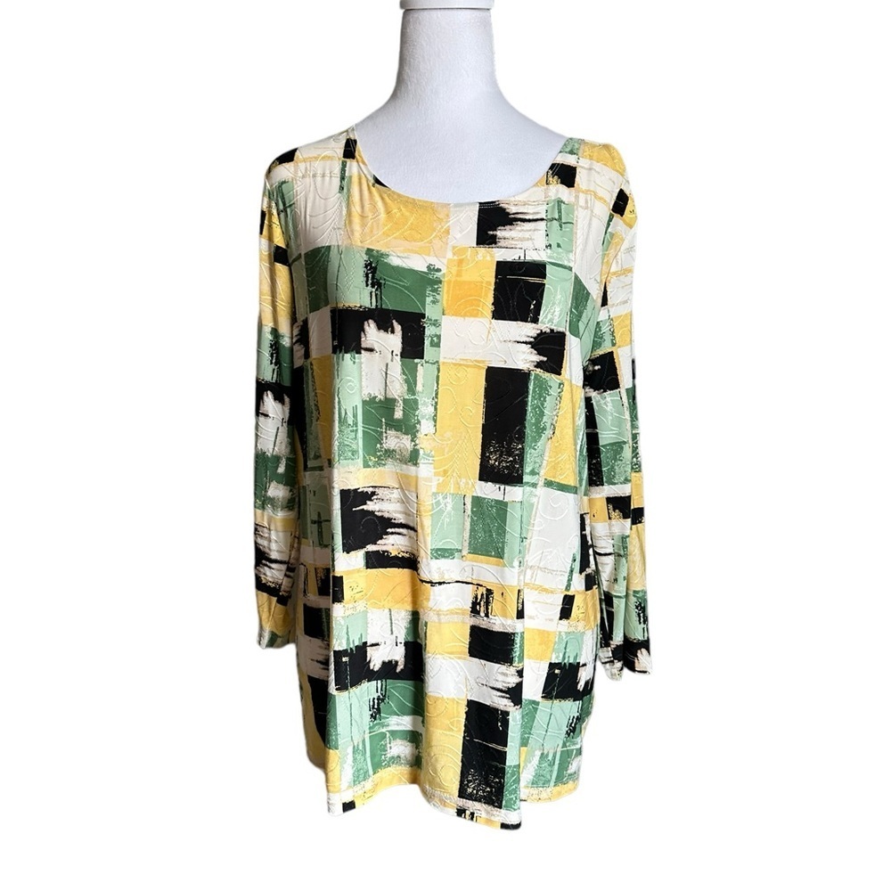 JM Collection Women’s Multicolored Top Size XL